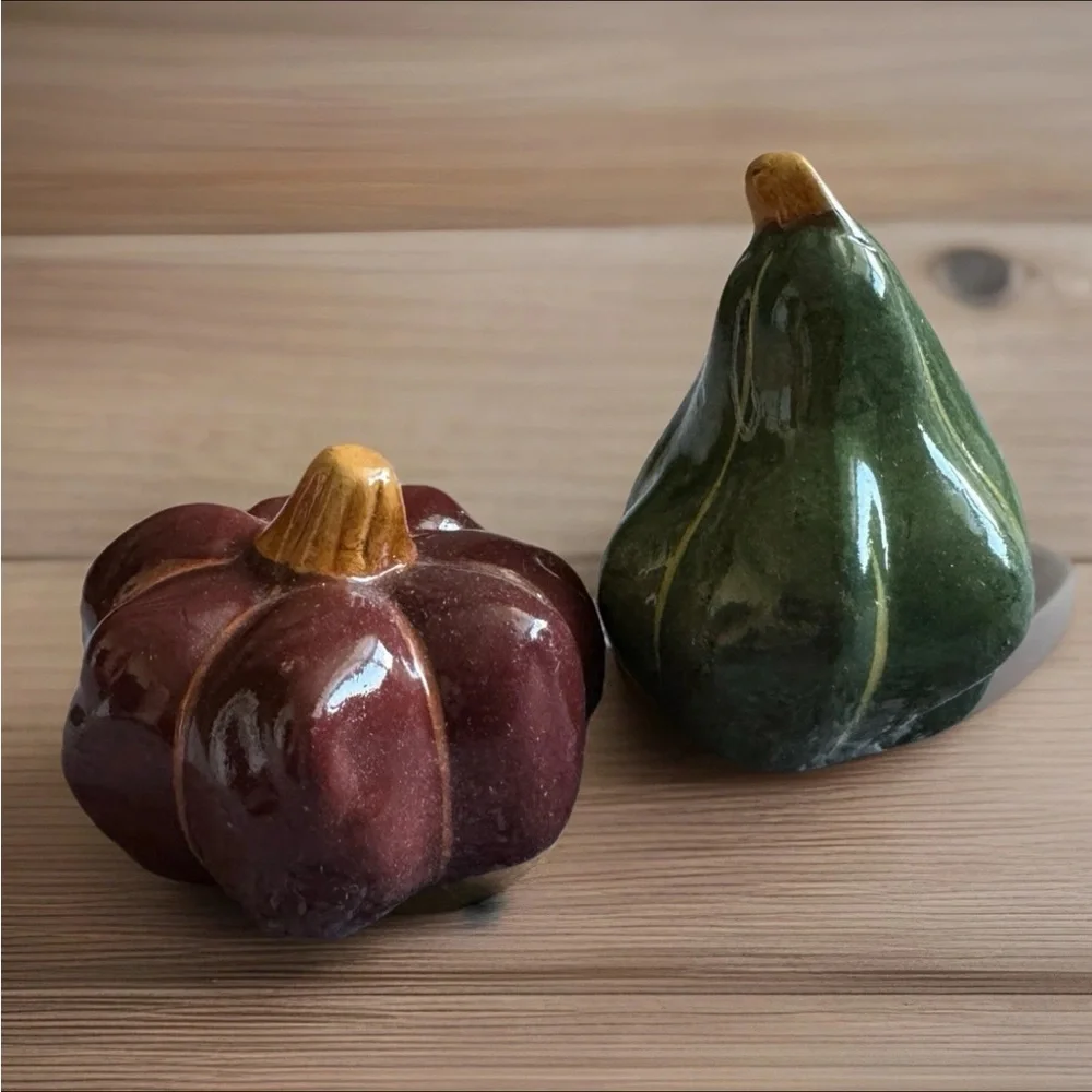 PIER 1 Fall Harvest Decorative Fruit Decor Set of 10 Mini Pumpkins Squash NOB